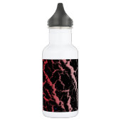 Gebarsten Space Lava - Wit/Koraal Waterfles (Links)