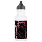 Gebarsten Space Lava - Wit/Koraal Waterfles (Rechts)