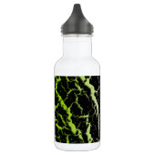 Gebarsten Space Lava - Wit/Lime Waterfles (Links)
