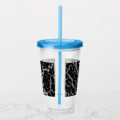 Gebarsten Space Lava - Wit/Zilver Acryl Drinkbeker (Rechts)