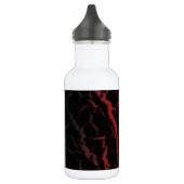 Gebarsten Space Lava - Zwart/Rood/Goud Waterfles (Links)