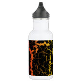 Gebarsten Space Lava - Zwart/Rood/Goud Waterfles (Rechts)