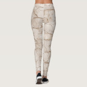 Gebarsten, verweerd marmer leggings (Achterkant)