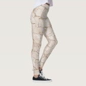 Gebarsten, verweerd marmer leggings (Rechts)