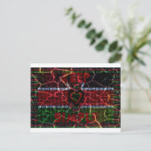 Gebarsten vlag: Houd het simpel - Keniaanse veerkr Briefkaart (Staand voorkant)