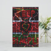 Gebarsten vlag: Houd het simpel - Keniaanse veerkr Briefpapier (Staand voorkant)