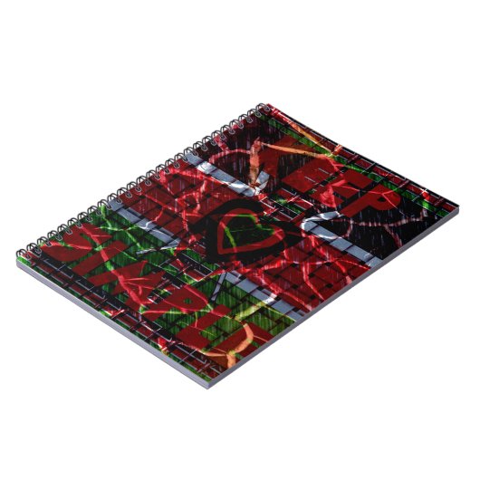 Gebarsten vlag: Houd het simpel - Keniaanse veerkr Notitieboek (Linkerzijde)