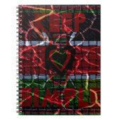 Gebarsten vlag: Houd het simpel - Keniaanse veerkr Notitieboek (Voorkant)