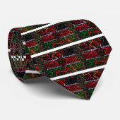 Gebarsten vlag: Houd het simpel - Keniaanse veerkr Stropdas (Opgerold)