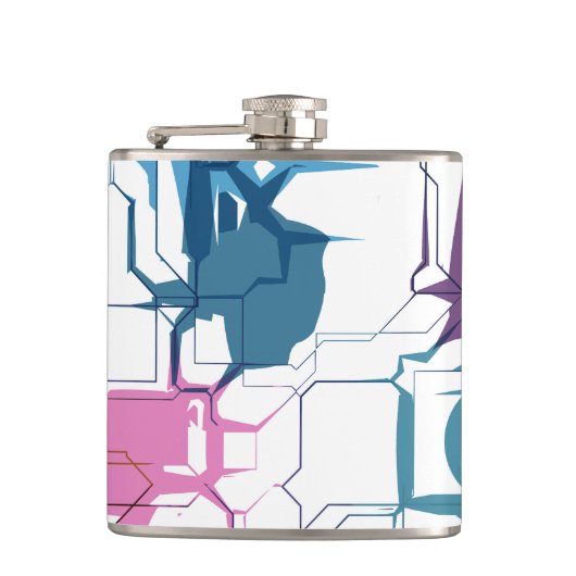 Gebarsten wand heupfles (Voorkant)