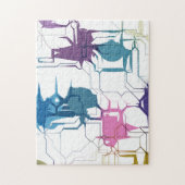 Gebarsten wand legpuzzel (Verticaal)