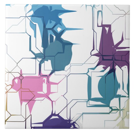 Gebarsten wand tegeltje (Voorkant)