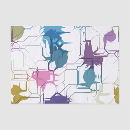 Gebarsten wand tissuepapier (Voorkant)