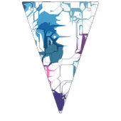 Gebarsten wand vlaggetjes (Eerste vlag)