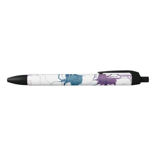 Gebarsten wand zwarte inkt pen (Bovenkant)