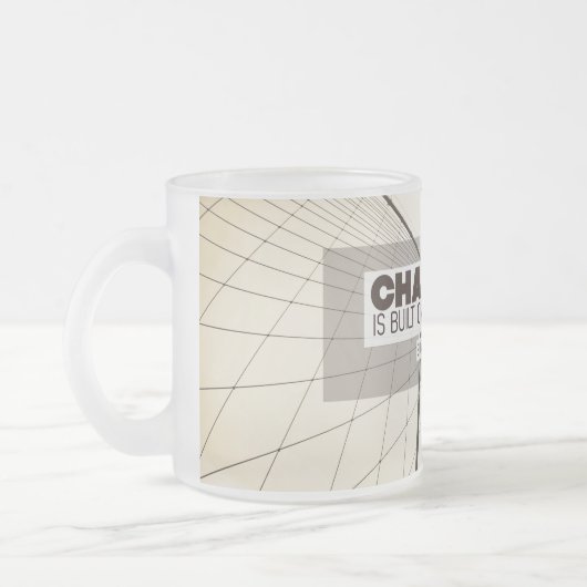 Gebaseerd op de ervaring van het leven matglas koffiemok (Links)