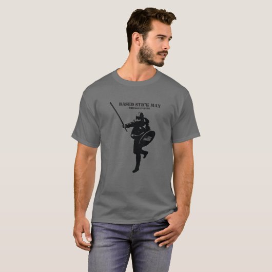 Gebaseerd op Man T-shirt (Voorkant volledig)