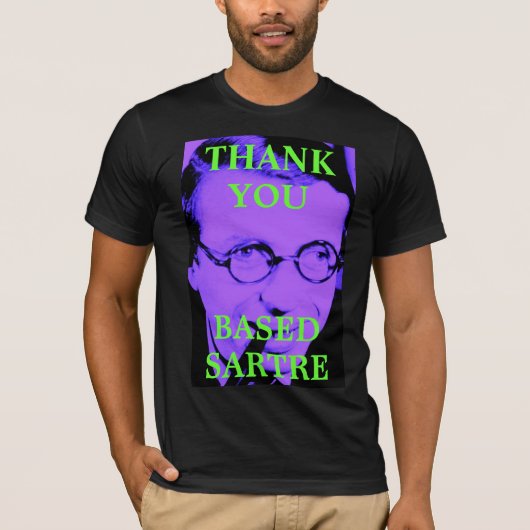 Gebaseerd op Sartre T-shirt (Voorkant)