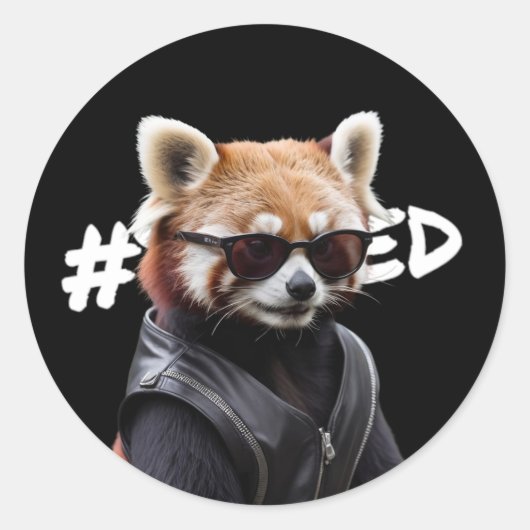 Gebaseerd op Stickers Red Panda (Voorkant)