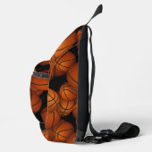 Gebasketbalde patroon sling bag (Rechts)
