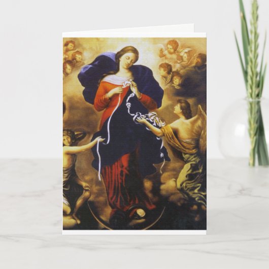 GEBED AAN ONZE-LIEVE-VROUW UNTIER OF KNOTS. KAART (Voorkant)