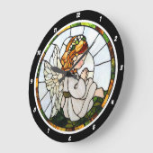 Gebed Angel's Garden Glas in lood Bloemenmuur Grote Klok (Hoek)