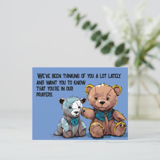 Gebed-Beer briefkaart (Staand voorkant)