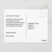 Gebed-Beer Briefkaart (Achterkant)