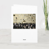 Gebed bij de Westerne Muur joodse Kaart (Achterkant)