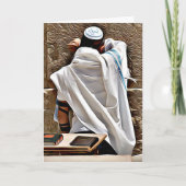 Gebed bij de Westerne Muur joodse Kaart (Voorkant)