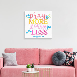 Gebed- Canvas (Glans) Afdruk