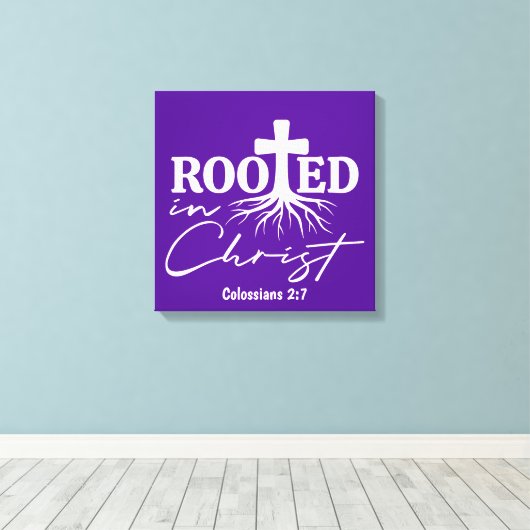 Gebed- Canvas (Glans) Afdruk (Insitu (Houten vloer))