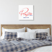 Gebed- Canvas (Glans) Afdruk (Insitu (Slaapkamer))