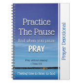 Gebed Devotionele PRAKTIJK HET PAUSE Tijdschrift Notitieboek (Voorkant)