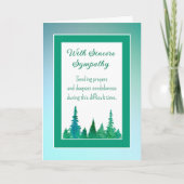Gebed en condoleances Sympathiekaart Feestdagen Kaart (Voorkant)