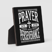 Gebed en doorzettingsvermogen - Geloof, drukte, su Fotoplaat (Voorkant)