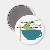 Gebed en koffiemagneet magneet (Voorkant / Achterkant)