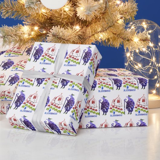 Gebed en zegen van de Paus Cadeaupapier (Feestdagen)