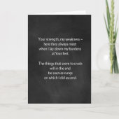 Gebed gedicht op schoolbord kaart (Voorkant)