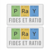 Gebed: geloof en rede (Fides et ratio) Sticker (Voorkant)