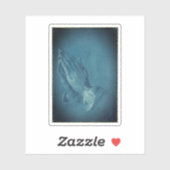 Gebed handen (Dürer) Sticker (Vel)