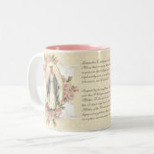 Gebed: Heilige Maagd Maria D Tweekleurige Koffiemok (Voorkant links)