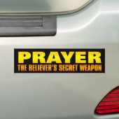 Gebed: Het geheime wapen van de Believer Bumpersticker (Op auto)