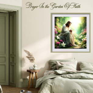 GEBED IN DE TUIN VAN HET GELOOF CANVAS AFDRUK