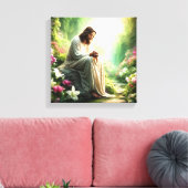 GEBED IN DE TUIN VAN HET GELOOF CANVAS AFDRUK (Insitu (Woonkamer))