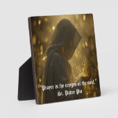 Gebed is een plaquette met ezel fotoplaat (Voorkant)