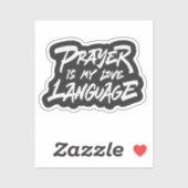 Gebed is mijn liefdestaal sticker (Vel)