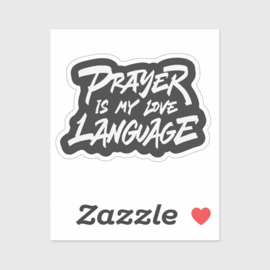 Gebed is mijn liefdestaal sticker (Vel)