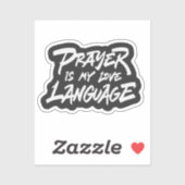 Gebed is mijn liefdestaal sticker (Vel)