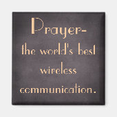 Gebed is 's werelds beste draadloze communicatie magneet (Voorkant)